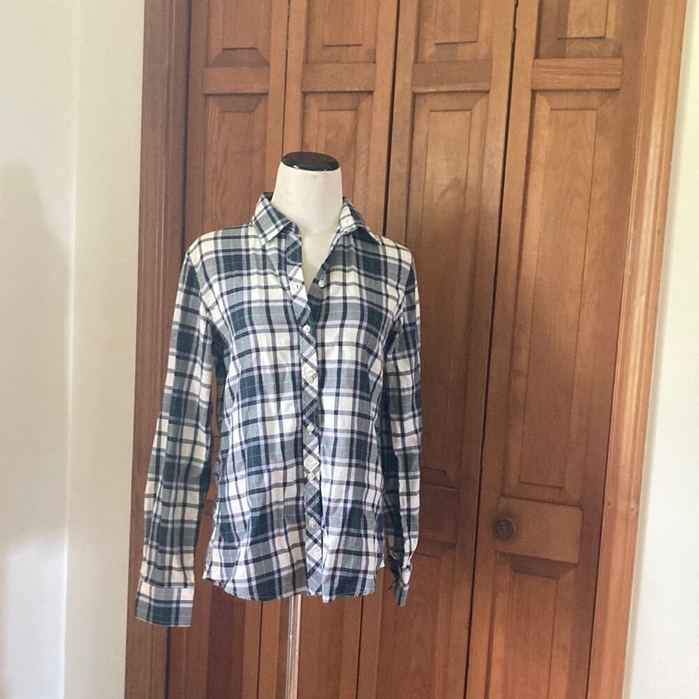 Banana Republic Plaid Buttondown, Size S